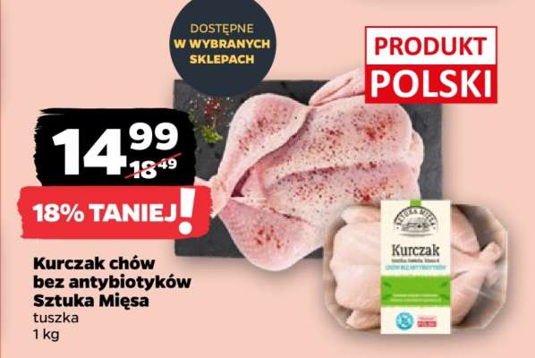 Kurczak chów bez antybiotyków Sztuka Mięsa tuszka