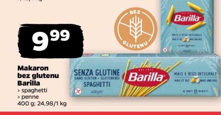 Makaron bez glutenu Barilla