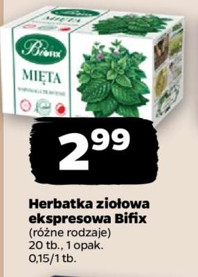 Herbatka ziołowa ekspresowa Bifix