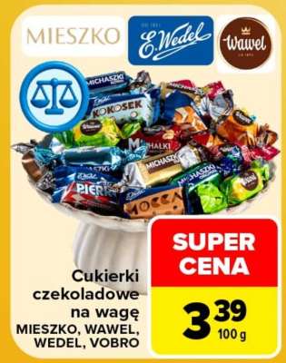 Cukierki czekoladowe na wagę