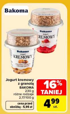 Jogurt kremowy z granolą
