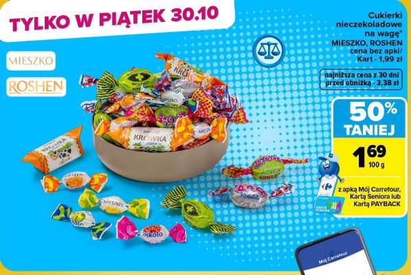 Cukierki nieczekoladowe na wagę