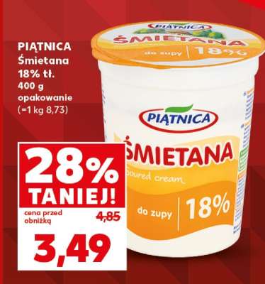 PIĄTNICA Śmietana 18% tł.