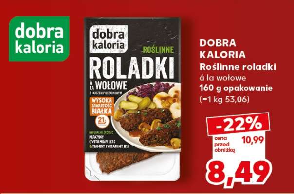 DOBRA KALORIA Roślinne roladki à la wołowe