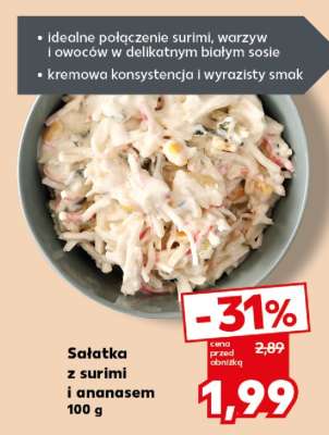 Sałatka z surimi i ananasem