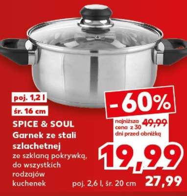 SPICE & SOUL Garnek ze stali szlachetnej