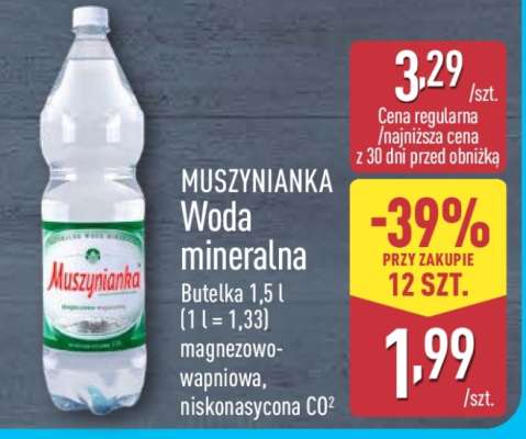 MUSZYNIANKA Woda mineralna