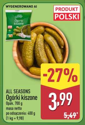 ALL SEASONS Ogórki kiszone