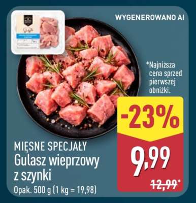 Gulasz wieprzowy z szynki