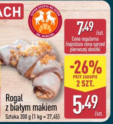 Rogal z białym makiem