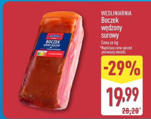 Boczek wędzony surowy