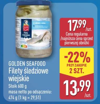 GOLDEN SEAFOOD Filety śledziowe wiejskie
