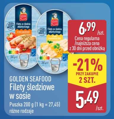 GOLDEN SEAFOOD Filety śledziowe w sosie