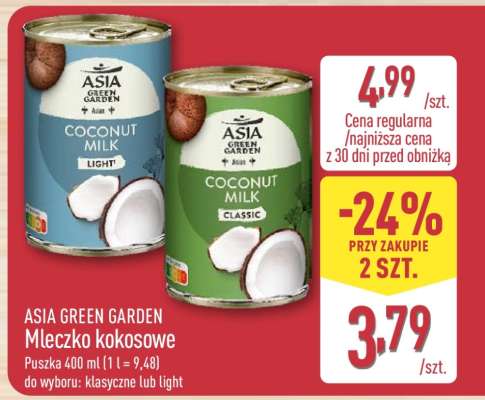 ASIA GREEN GARDEN Mleczko kokosowe