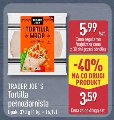 TRADER JOE`S Tortilla pełnoziarnista