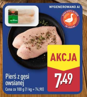 Pierś z gęsi owsianej