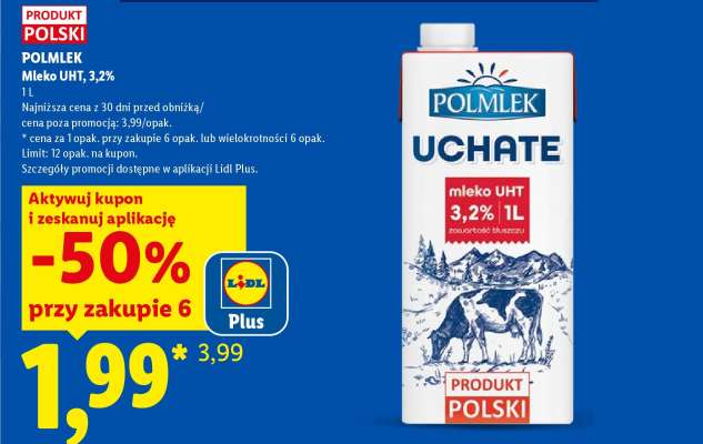 POLMLEK Mleko UHT 3,2%