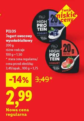 PILOS Jogurt owocowy wysokobiałkowy