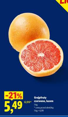 Grejpfruty czerwone luzem