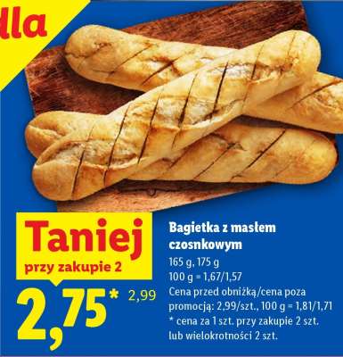 Bagietka z masłem czosnkowym