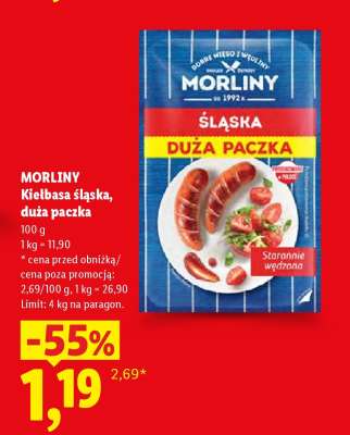 MORLINY Kiełbasa śląska, duża paczka