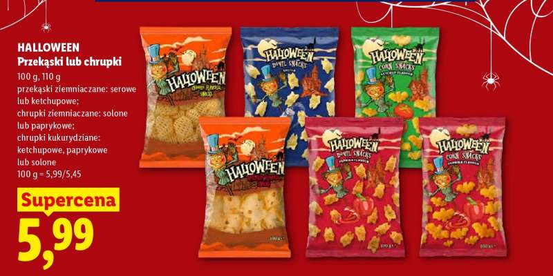 HALLOWEEN Przekąski lub chrupki