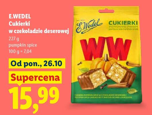 E.WEDEL Cukierki w czekoladzie deserowej
