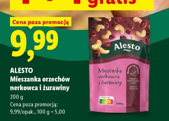 ALESTO Mieszanka orzechów nerkowca i żurawiny