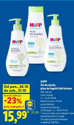 HIPP Żel do mycia, płyn do kąpieli lub balsam