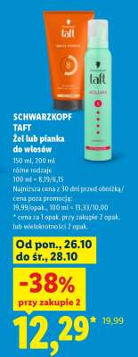 SCHWARZKOPF TAFT Żel lub pianka do włosów