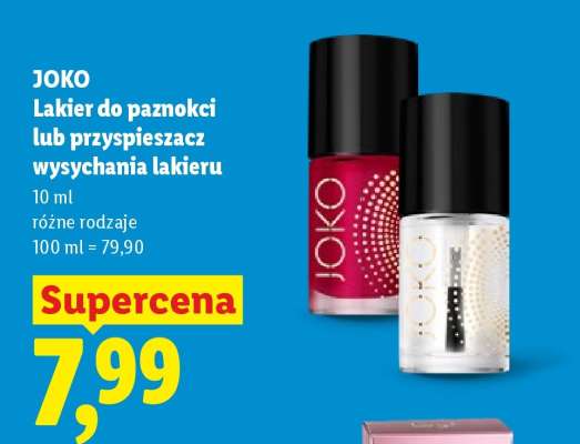 JOKO Lakier do paznokci lub przyspieszacz wysychania lakieru