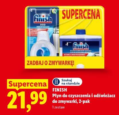 FINISH Płyn do czyszczenia i odświeżacz do zmywarki, 2-pak