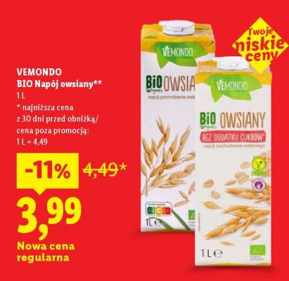 VEMONDO BIO Napój owsiany