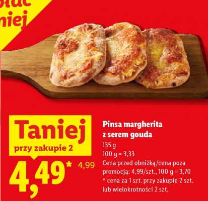 Pinsa margherita z serem gouda
