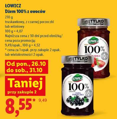 ŁOWICZ Dżem 100% z owoców