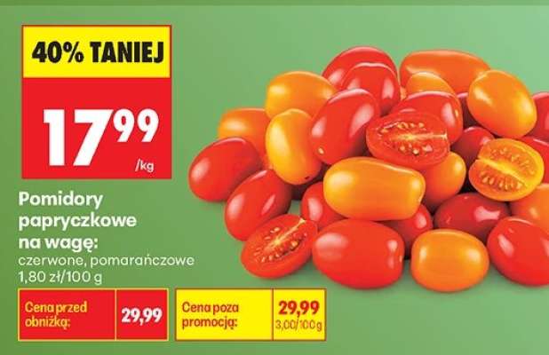 Pomidory papryczkowe na wagę