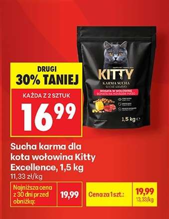 Sucha karma dla kota wołowina Kitty Excellence, 1,5 kg