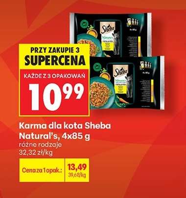 Karma dla kota Sheba Natural’s, 4x85 g