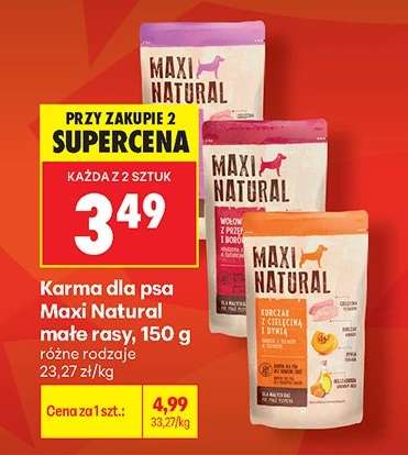 Karma dla psa Maxi Natural małe rasy, 150 g