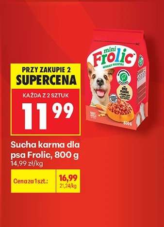 Sucha karma dla psa Frolic, 800 g