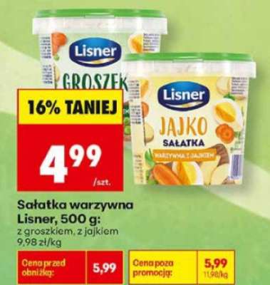 Sałatka warzywna Lisner, 500 g
