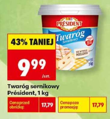 Twaróg sernikowy PRÉSIDENT 1 kg