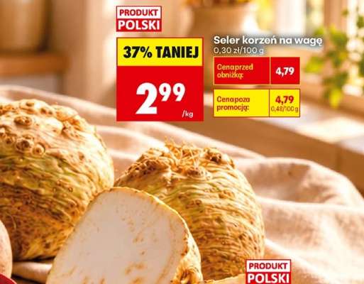 Seler korzeń na wagę