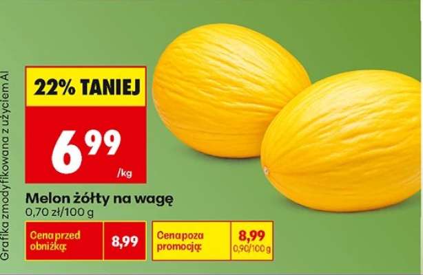 Melon żółty na wage