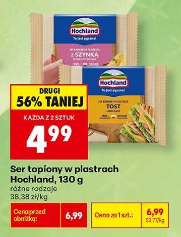 Ser topiony w plastrach Hochland , 130 g