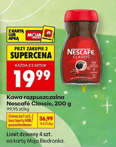 Kawa rozpuszczalna Nescafe Classic , 200 g