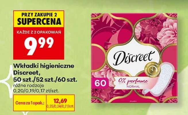Wkładki higieniczne Discreet, 50 szt./52 szt./60 szt.