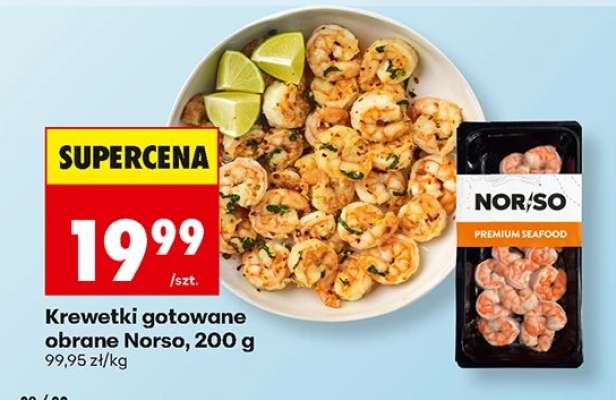 Krewetki gotowane obrane Norso, 200 g