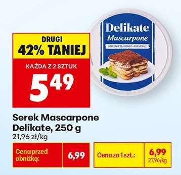 Serek Mascarpone Delikate 250 g