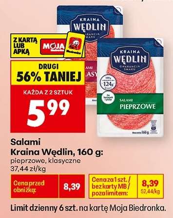 Salami Kraina Wędlin , 160 g :